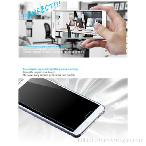 9H anti-crack 0.2mm round angle tempered glass screen protector with design, for Samsung Note3